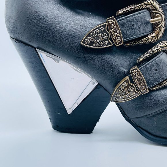 Priviliged Ankle Boots - Black "Siegal "Western Ankle Boots - Picture 7 of 16